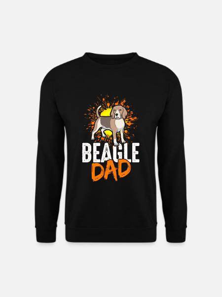 Beagle Dad Hundepapa Dad Papa Herrchen Hunde Beagl - Unisex Pullover - Schwarz