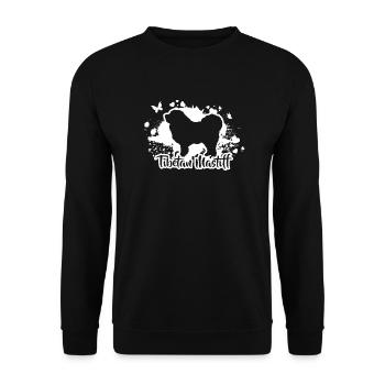 TIBETAN MASTIFF Dog Dog Do Khyi Wilsigns - Unisex Sweatshirt - black - Front - Alina (178cm) & Michal (187cm)