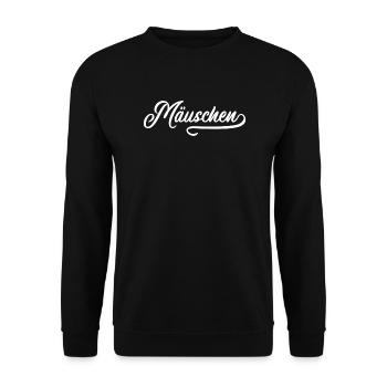 Mauschen Mäuschen Vintage - Sweat-shirt Unisexe - noir - Devant - Alina (178cm) & Michal (187cm)