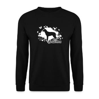BEAUCERON Hunde Hund Hundesport Wilsigns - Unisex Pullover - Schwarz - Vorne - Alina (178cm) & Michal (187cm)