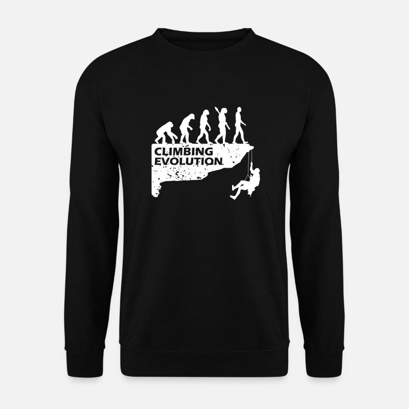 Evolution de l'escalade - Sweat-shirt Unisexe - noir