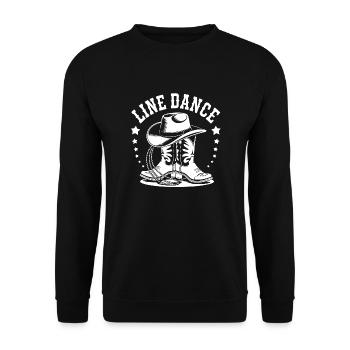 La danse en ligne : mon hobby - ma passion - mon truc - Sweat-shirt Unisexe - noir - Devant - Alina (178cm) & Michal (187cm)