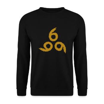 666 Gold - Unisex Sweatshirt - black - Front - Alina (178cm) & Michal (187cm)