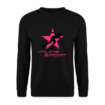 inliner_092011_b_2c - Unisex Pullover - Schwarz - Vorne - Alina (178cm) & Michal (187cm)