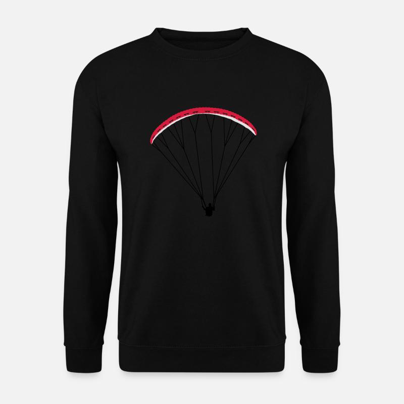 Paraglider Gleitschirm - Unisex Pullover - Schwarz