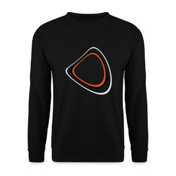 Retro Circleage - Unisex Pullover - Schwarz - Vorne - Alina (178cm) & Michal (187cm)