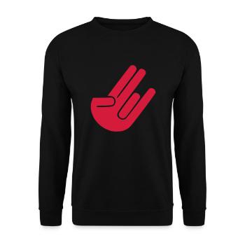 Two for the Pinky One for the Stinky 2 - Unisex Sweatshirt - black - Front - Alina (178cm) & Michal (187cm)