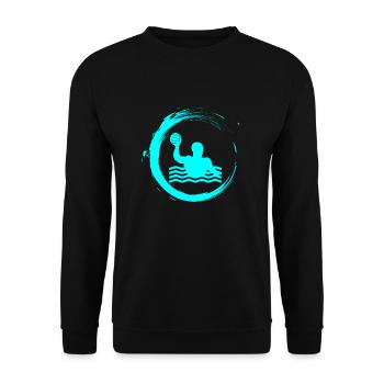 éclaboussures d'eau polo 2 - Sweat-shirt Unisexe - noir - Devant - Alina (178cm) & Michal (187cm)