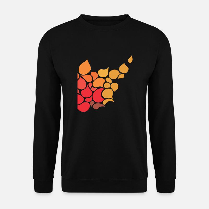 Stylish pattern of water drops - Unisex Sweatshirt - black