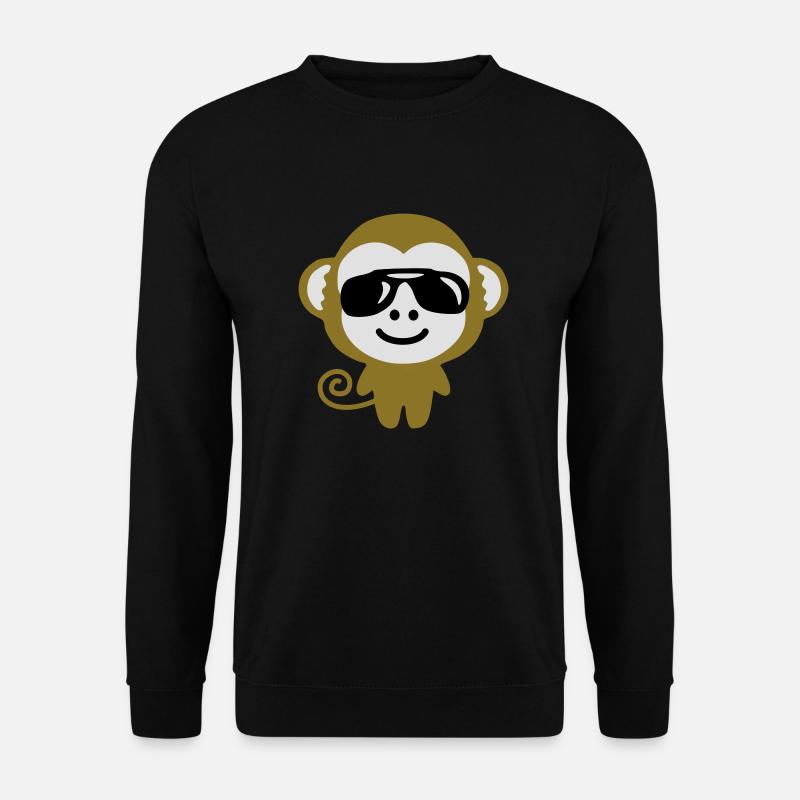 monkey_suglasses - Unisex Sweatshirt - black