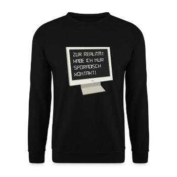Télé réalité - Sweat-shirt Unisexe - noir - Devant - Alina (178cm) & Michal (187cm)