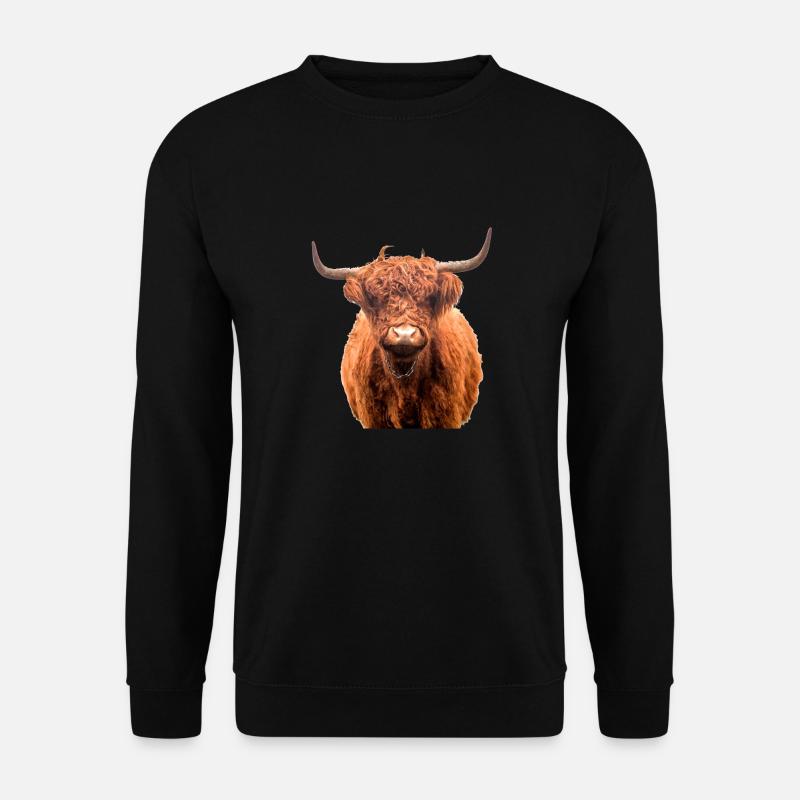 Scottish Highland cattle - Unisex Sweatshirt - black