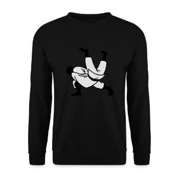 Jujutsu Judo - Unisex Pullover - Schwarz - Vorne - Alina (178cm) & Michal (187cm)