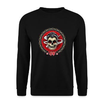 Johnny Boy - Unisex Pullover - Schwarz - Vorne - Alina (178cm) & Michal (187cm)