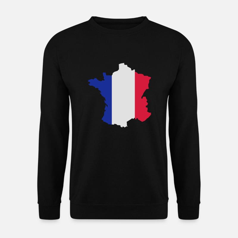 frankreich_umriss_02 - Unisex Pullover - Schwarz