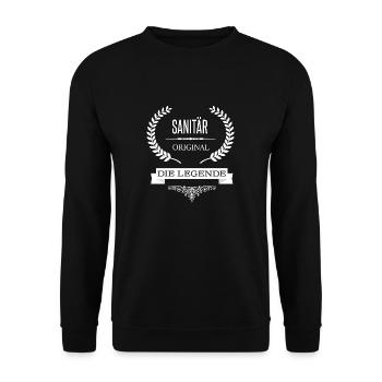 Sanitär - Unisex Pullover - Schwarz - Vorne - Alina (178cm) & Michal (187cm)