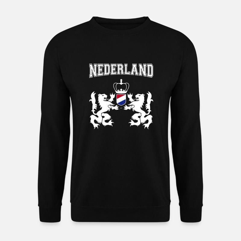 Nederland - Niederlande - Unisex Pullover - Schwarz