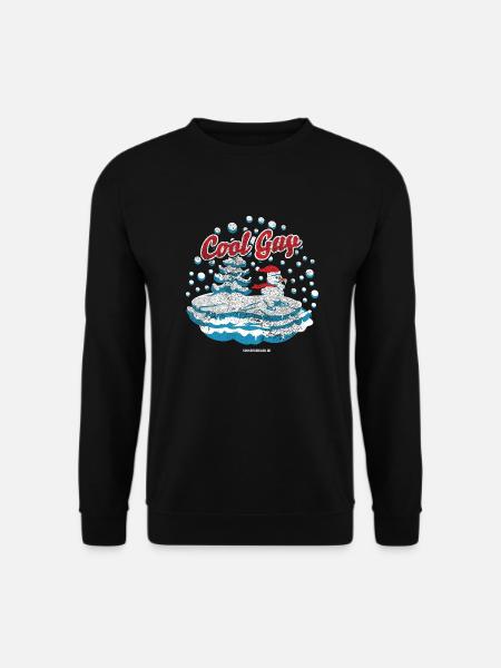 Schneemann Cool Guy - Unisex Pullover - Schwarz