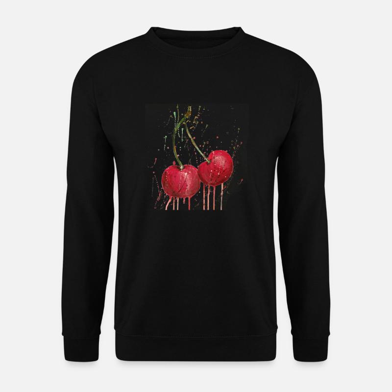 cherries - Unisex Sweatshirt - black