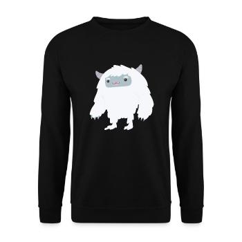 yeti - Unisex Sweatshirt - black - Front - Alina (178cm) & Michal (187cm)