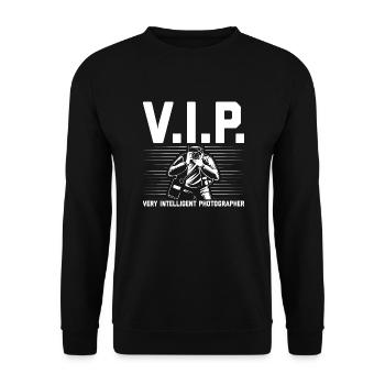 Photographe VIP | Photographie des idées de cadeaux de caméra - Sweat-shirt Unisexe - noir - Devant - Alina (178cm) & Michal (187cm)