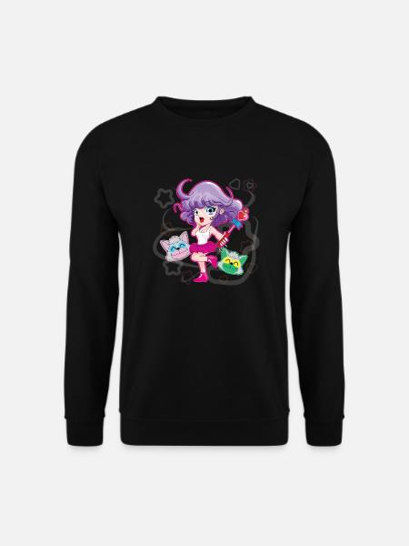 manga series - CREAMY - Unisex Sweatshirt - black