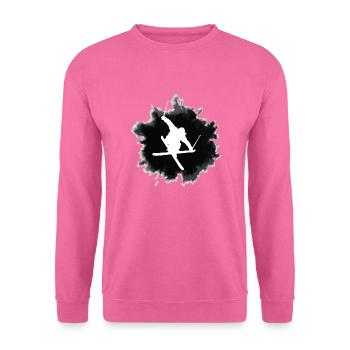 ski acrobatique - Sweat-shirt Unisexe - rose - Devant