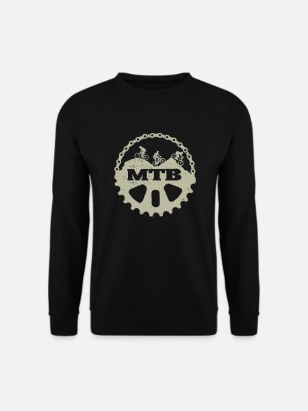 MTB Fahrrad Mountainbike Mountainbike - Unisex Pullover - Schwarz
