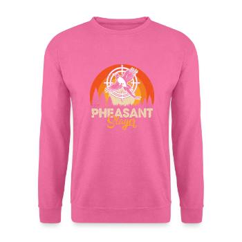 Fasanentöter Jagd fliegender Vogel - Unisex Pullover - Pink - Vorne