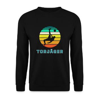 Torjäger - Unisex Pullover - Schwarz - Vorne - Alina (178cm) & Michal (187cm)
