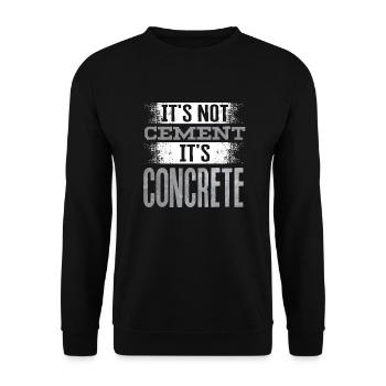 Concrete Finisher Concrete Mixer Construction - Unisex Sweatshirt - black - Front - Alina (178cm) & Michal (187cm)