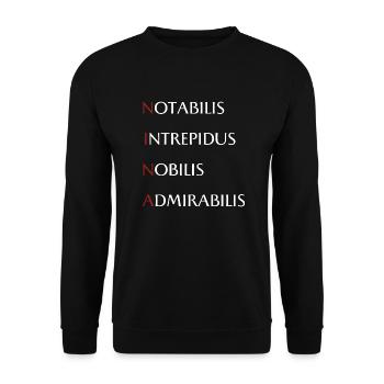 Nina - Unisex Pullover - Schwarz - Vorne - Alina (178cm) & Michal (187cm)