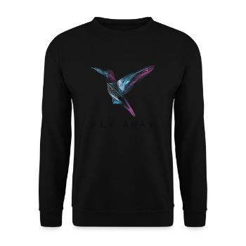 S’envoler - Sweat-shirt Unisexe - noir - Devant - Alina (178cm) & Michal (187cm)