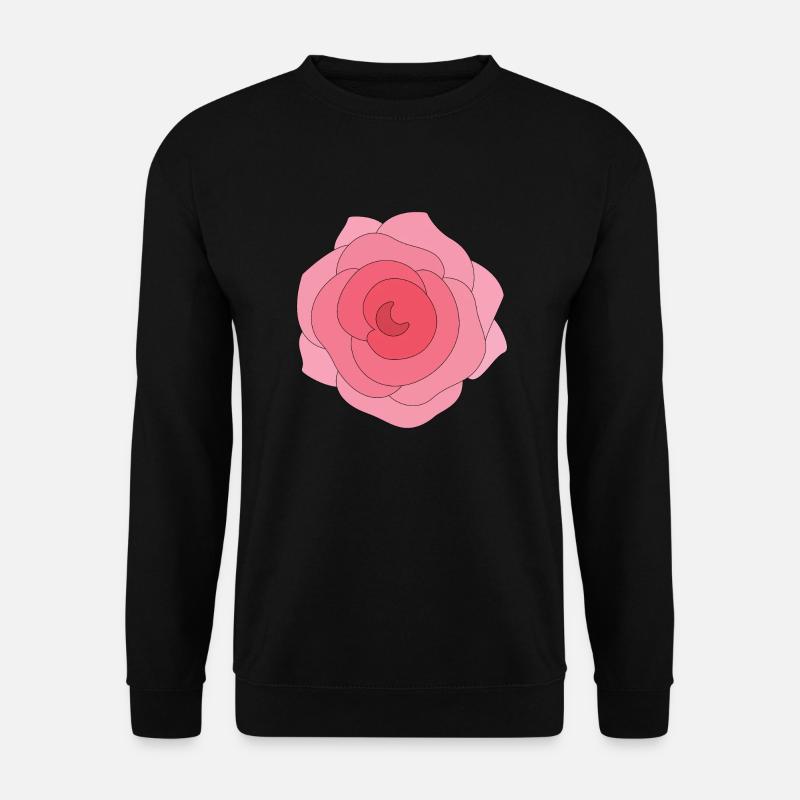 Schöne Rose - Unisex Pullover - Schwarz