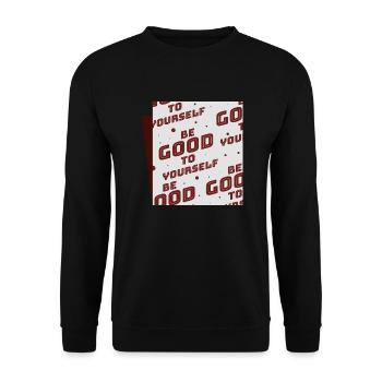 Soyez bon envers vous-même - Sweat-shirt Unisexe - noir - Devant - Alina (178cm) & Michal (187cm)