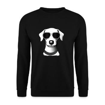 Chiens teckels avec lunettes de soleil motif cool 5 - Sweat-shirt Unisexe - noir - Devant - Alina (178cm) & Michal (187cm)