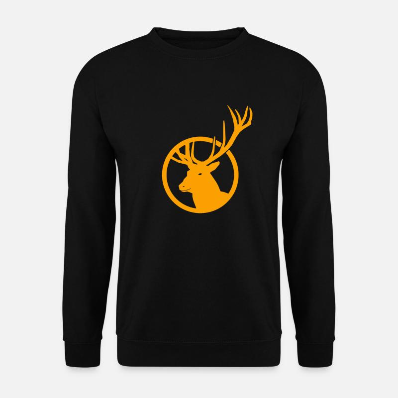 Hirsch - Unisex Pullover - Schwarz