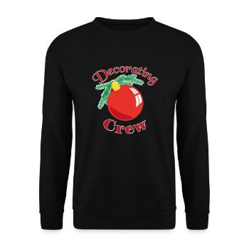 Decorating crew - Unisex Sweatshirt - black - Front - Alina (178cm) & Michal (187cm)