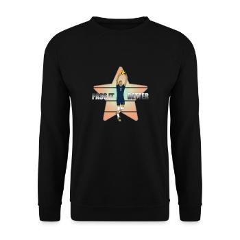 Volley - Sweat-shirt Unisexe - noir - Devant - Alina (178cm) & Michal (187cm)