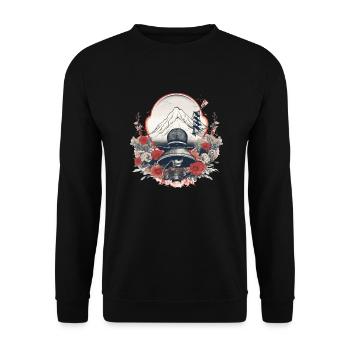 Vintage mountain - Unisex Sweatshirt - black - Front - Alina (178cm) & Michal (187cm)