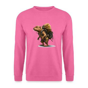 Maulwurfsratte sucht nach dem nächsten Abenteuer - Unisex Pullover - Pink - Vorne