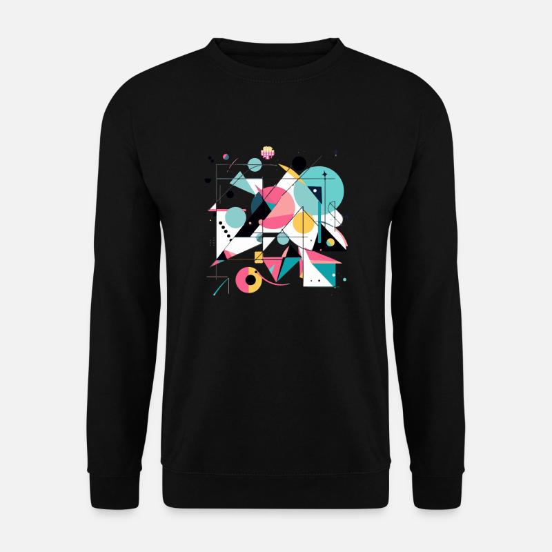 Abstraktes Design - Unisex Pullover - Schwarz