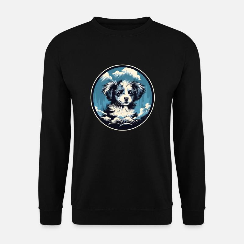 Chiot mignon - Sweat-shirt Unisexe - noir