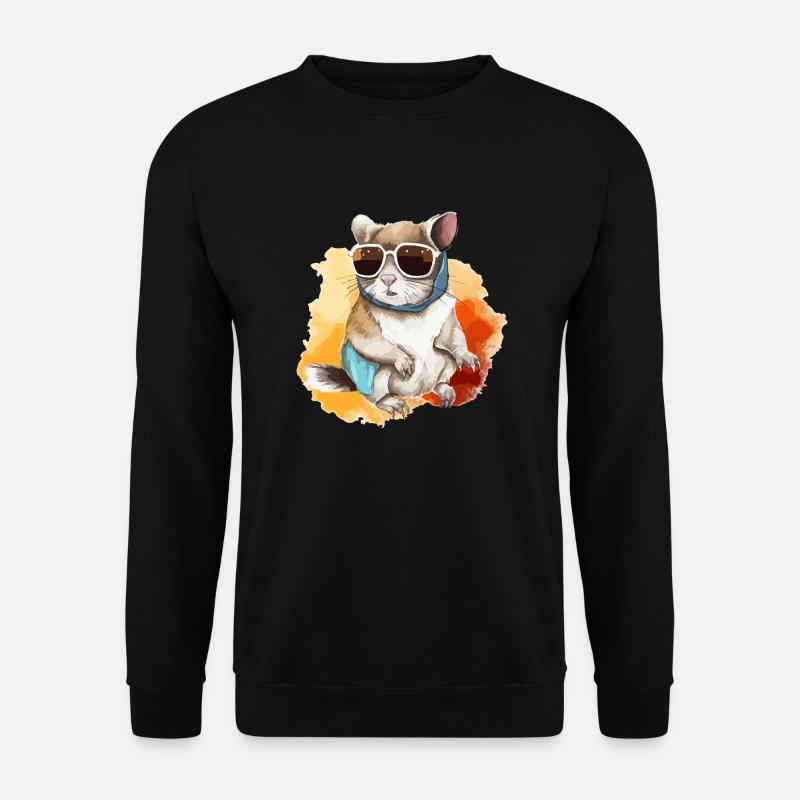 Zik das Brillenhörnchen - Unisex Pullover - Schwarz