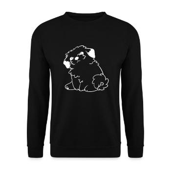 Hund Chien - Sweat-shirt Unisexe - noir - Devant - Alina (178cm) & Michal (187cm)