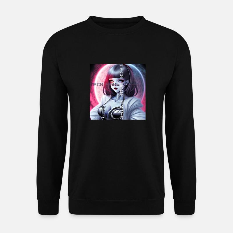 🌙 Umarme das Neon-Mondlicht 🌙 - Unisex Pullover - Schwarz