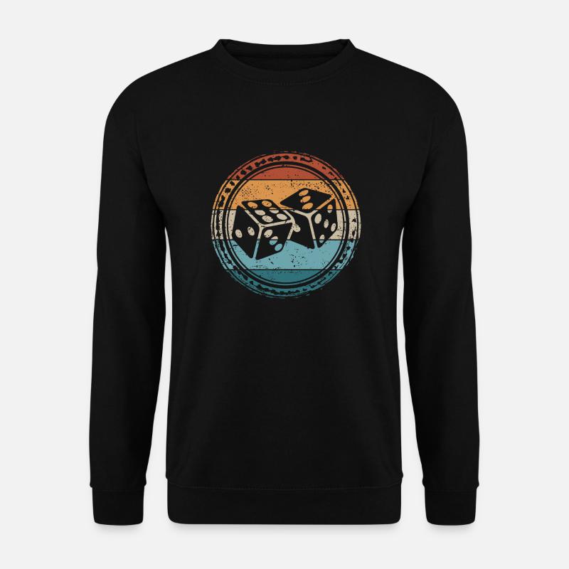 Retro Würfel - Unisex Pullover - Schwarz