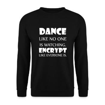 Danse Musique de danse - Sweat-shirt Unisexe - noir - Devant - Alina (178cm) & Michal (187cm)