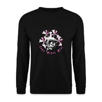 snakeskull lys001 - Sweat-shirt Unisexe - noir - Devant - Alina (178cm) & Michal (187cm)