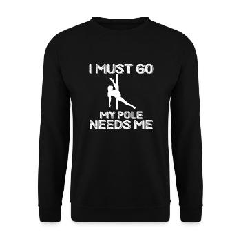Danse Musique de danse - Sweat-shirt Unisexe - noir - Devant - Alina (178cm) & Michal (187cm)